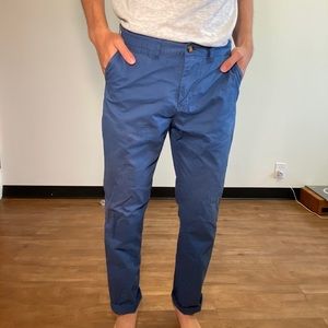 Blue thin vintage pants